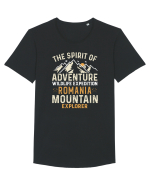 Adventure Romania Mountains Tricou mânecă scurtă guler larg Bărbat Skater