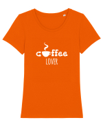 Cafegiu Tricou mânecă scurtă guler larg fitted Damă Expresser