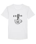 Cafeluta neagra Tricou mânecă scurtă guler larg Bărbat Skater