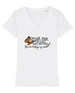 The BOOK was better Tricou mânecă scurtă guler V Damă Evoker