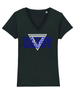 Daddy Tricou mânecă scurtă guler V Damă Evoker