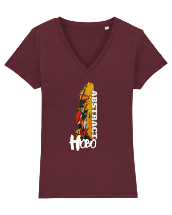 Abstract Hobo Burgundy