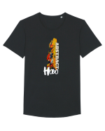 Abstract Hobo Tricou mânecă scurtă guler larg Bărbat Skater