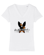 Actually, Watch Me Tricou mânecă scurtă guler V Damă Evoker