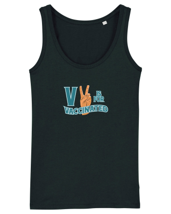 V is for vaccinated Black