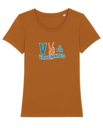 V is for vaccinated Roasted Orange