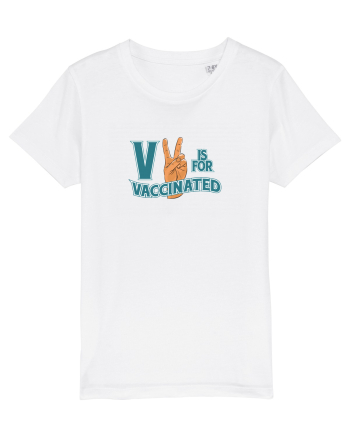V is for vaccinated White