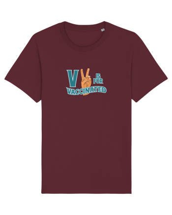 V is for vaccinated Burgundy