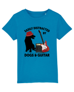 Easily Distracted By Dogs And Guitar Tricou mânecă scurtă  Copii Mini Creator