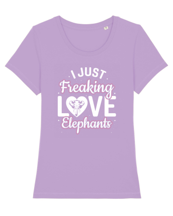 I Just Freaking Love Elephants Lavender Dawn