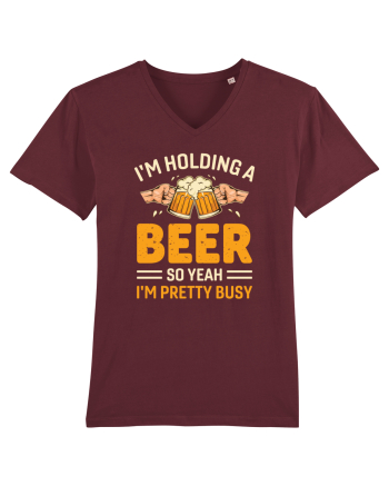 I'm Holding A Beer Burgundy
