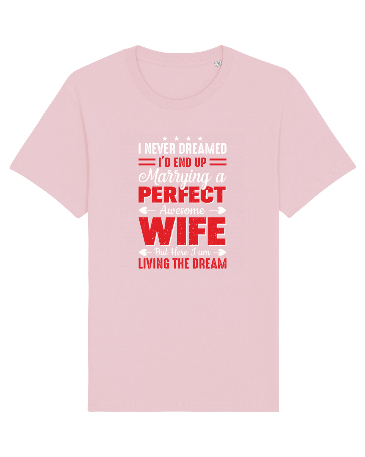 Tricou mânecă scurtă Unisex Rocker Cotton Pink