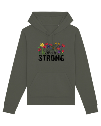 She Is Strong Khaki