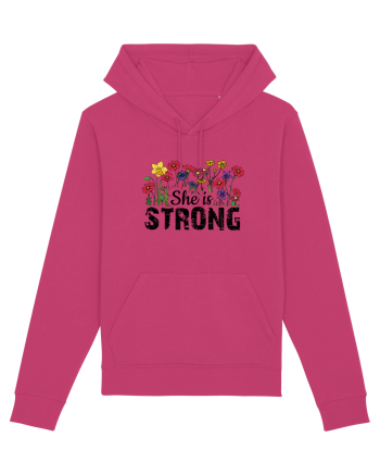 She Is Strong Raspberry