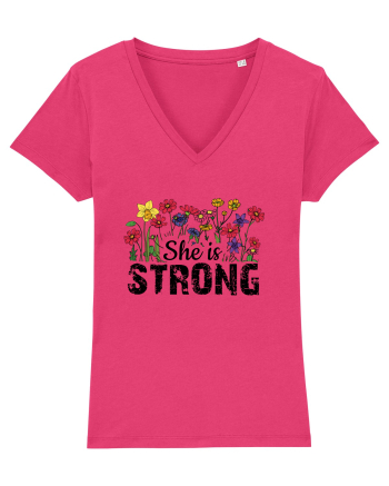 She Is Strong Raspberry