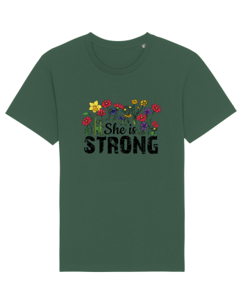 She Is Strong Bottle Green