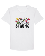 She Is Strong Tricou mânecă scurtă guler larg Bărbat Skater