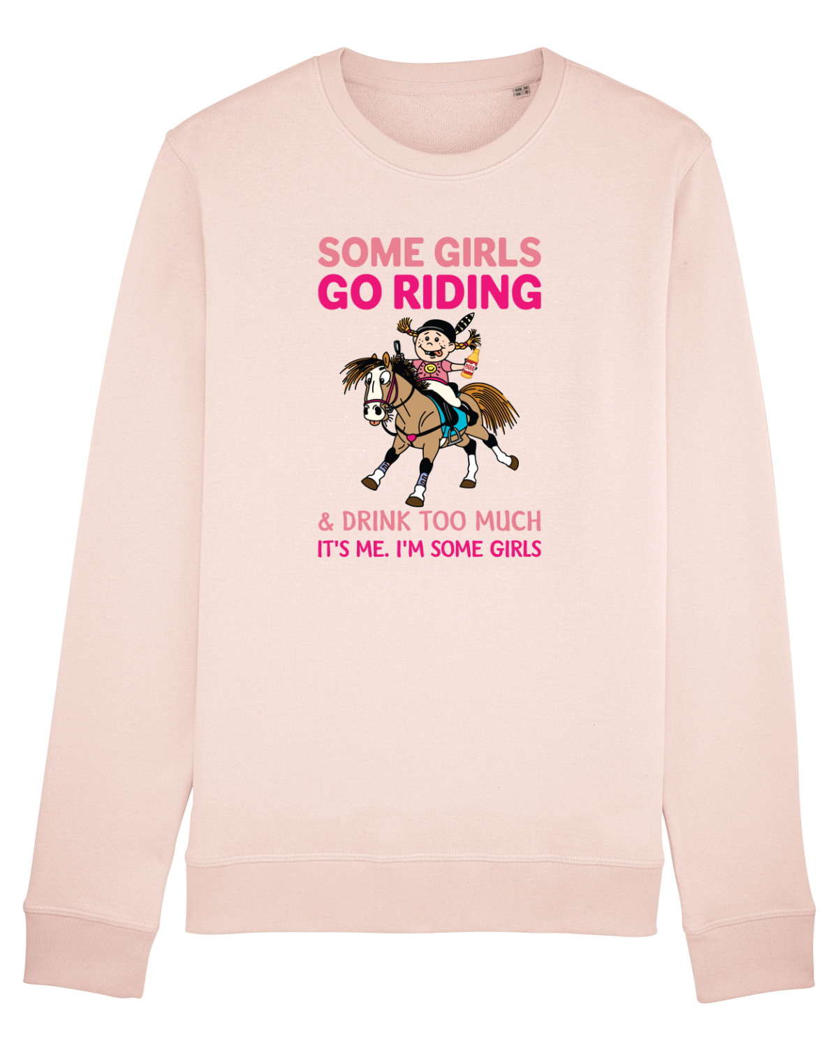 Bluză mânecă lungă Unisex Rise Candy Pink