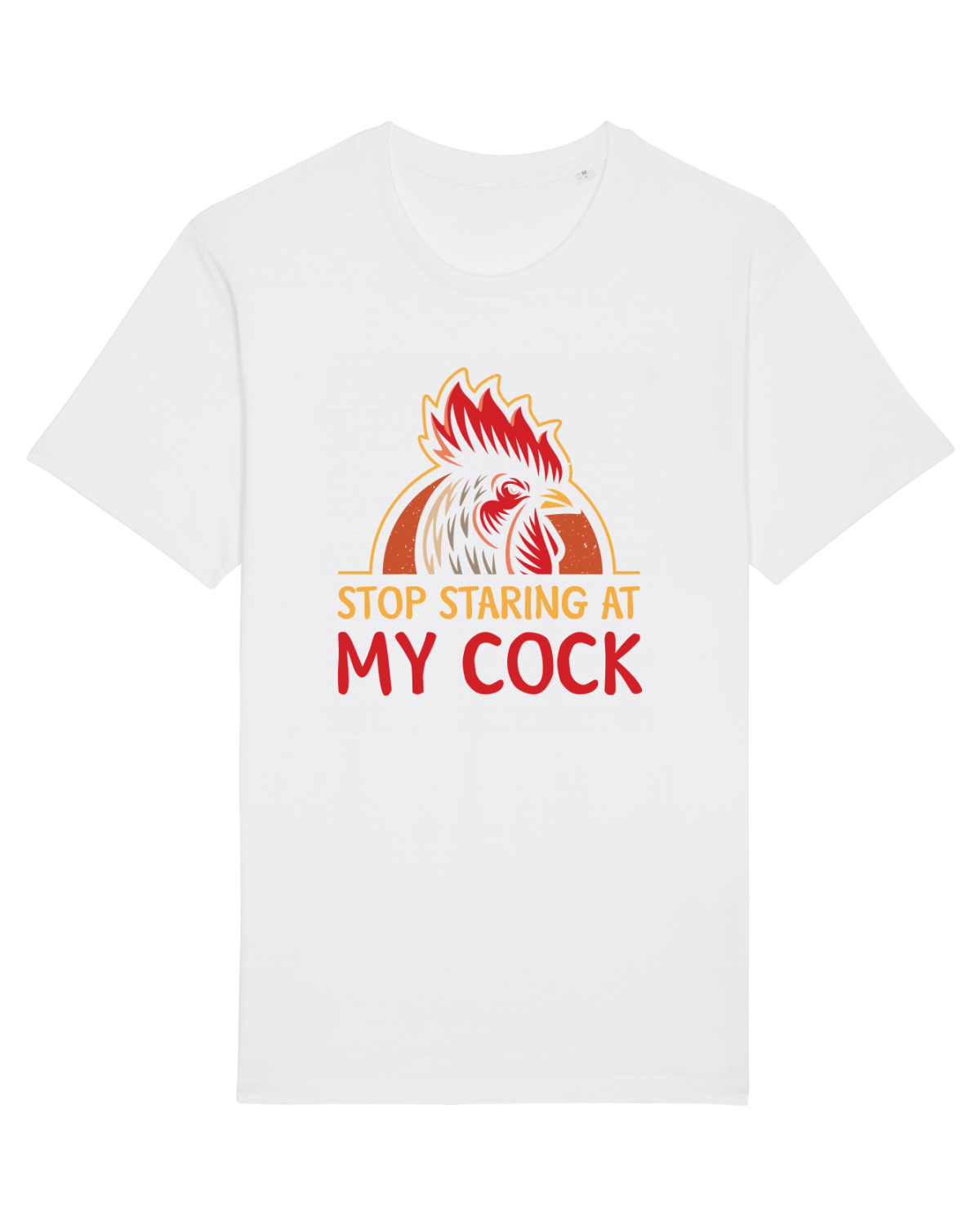 Tricou mânecă scurtă Unisex Rocker White