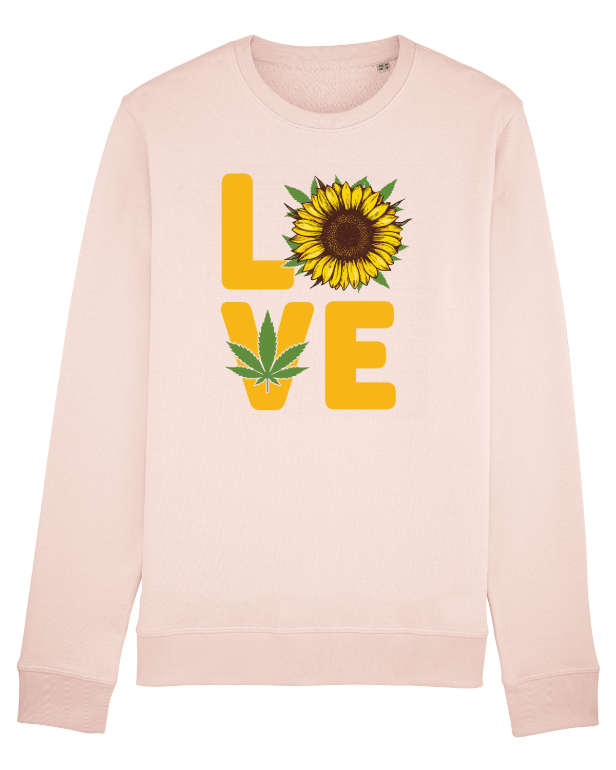 Bluză mânecă lungă Unisex Rise Candy Pink