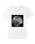 Fly me to the Moon Tricou mânecă scurtă guler V Bărbat Presenter