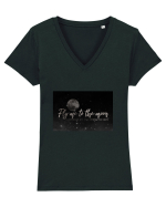 Among the Stars Tricou mânecă scurtă guler V Damă Evoker