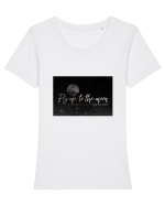 Among the Stars Tricou mânecă scurtă guler larg fitted Damă Expresser
