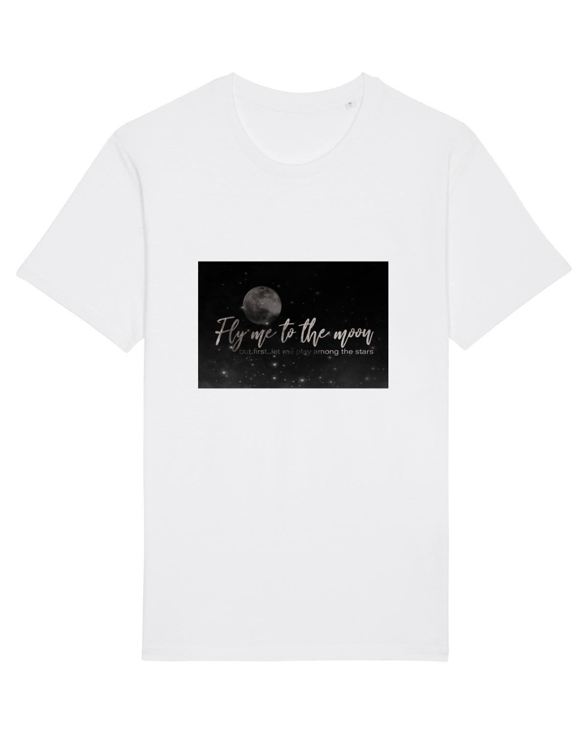 Tricou mânecă scurtă Unisex Rocker White