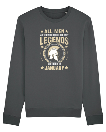 All Men Are Equal Legends Are Born In January Anthracite
