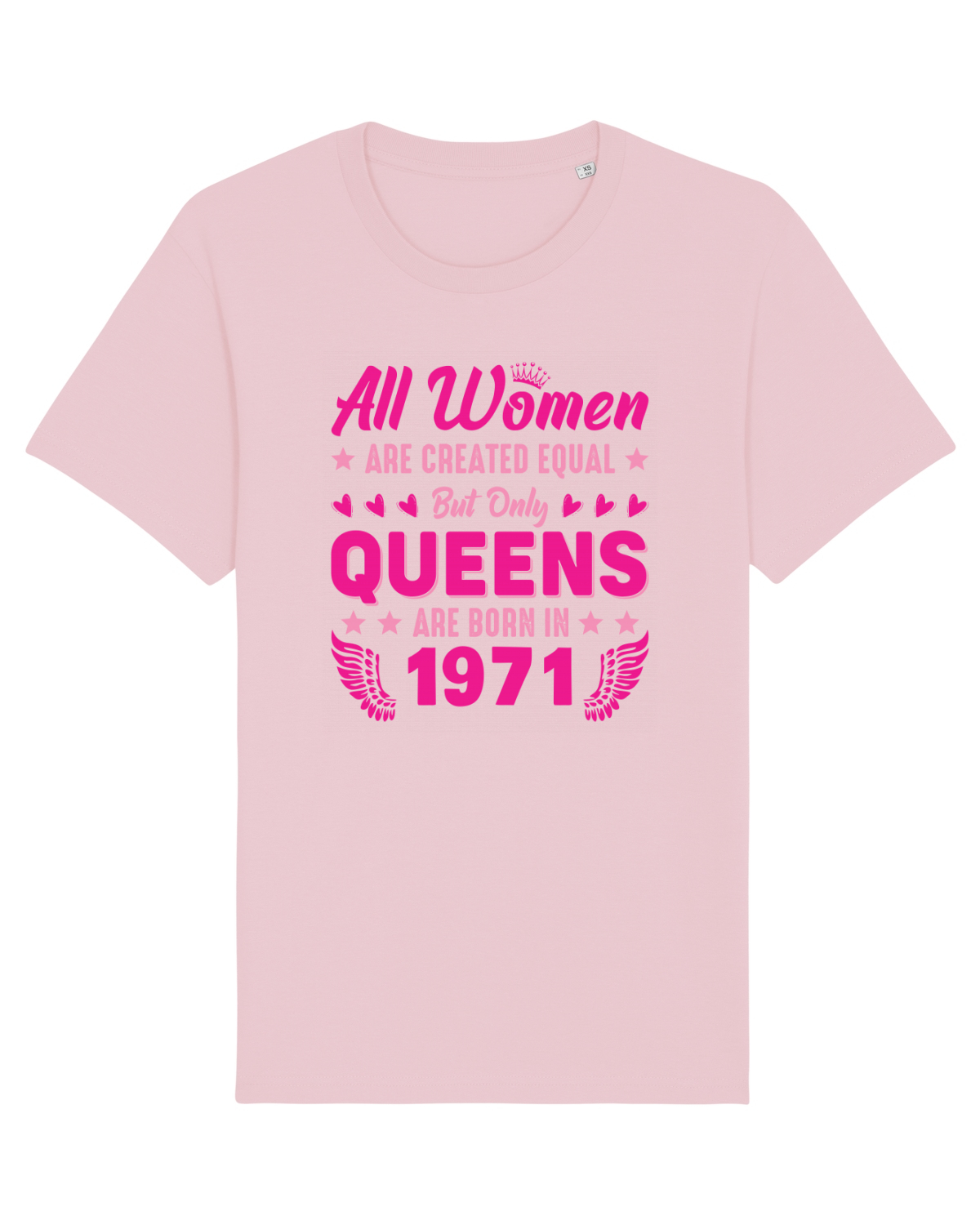 Tricou mânecă scurtă Unisex Rocker Cotton Pink