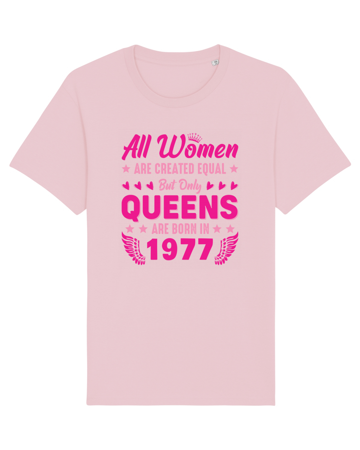 Tricou mânecă scurtă Unisex Rocker Cotton Pink