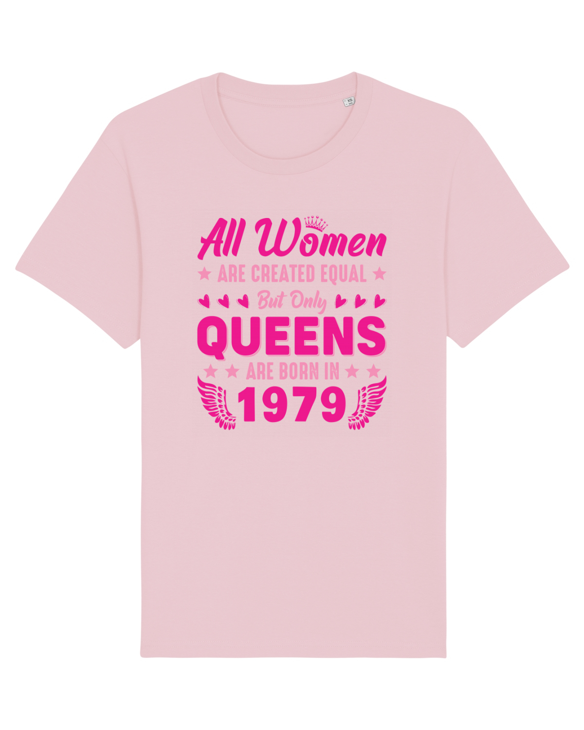 Tricou mânecă scurtă Unisex Rocker Cotton Pink