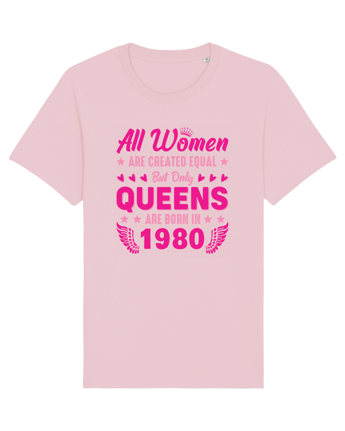 Tricou mânecă scurtă Unisex Rocker Cotton Pink