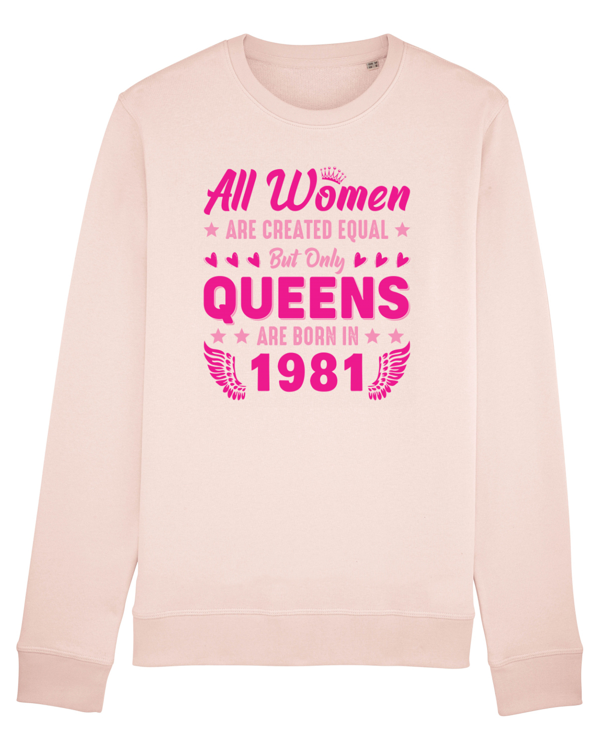 Bluză mânecă lungă Unisex Rise Candy Pink