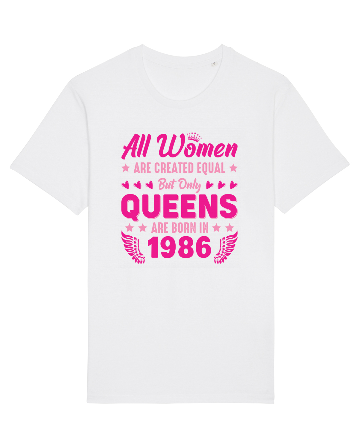 Tricou mânecă scurtă Unisex Rocker White