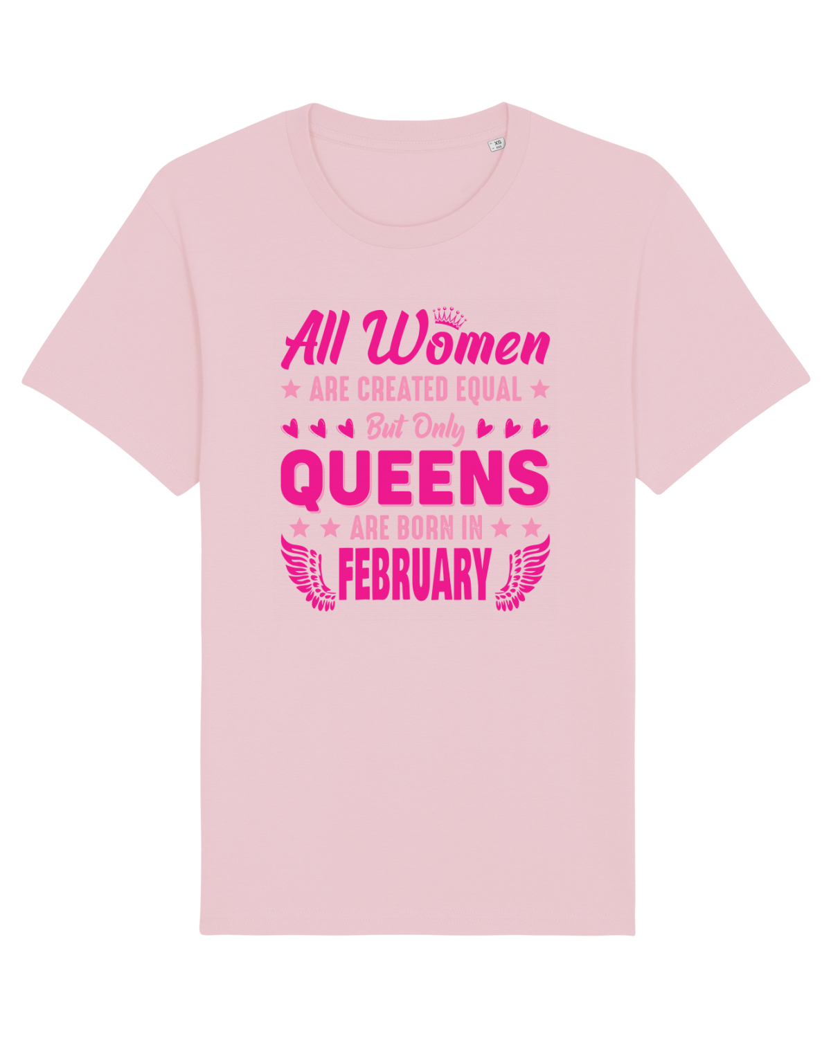 Tricou mânecă scurtă Unisex Rocker Cotton Pink