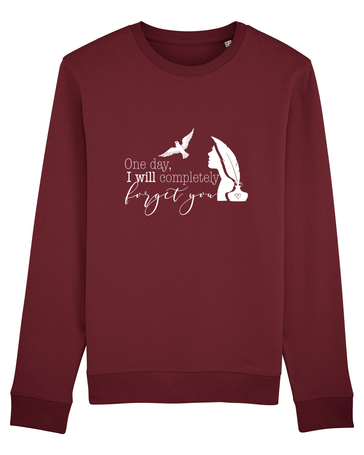 Bluză mânecă lungă Unisex Rise Burgundy