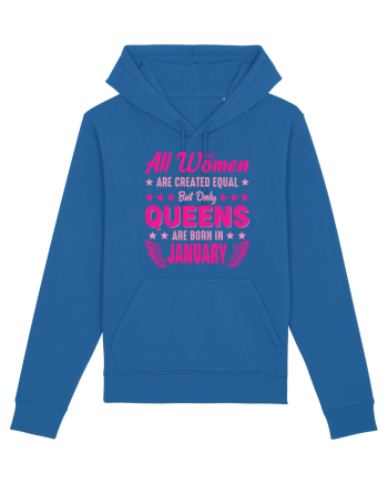 All Women Are Equal Queens Are Born In January Royal Blue
