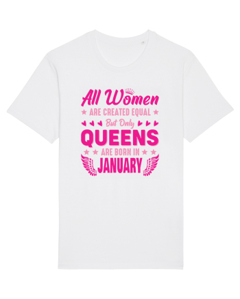 All Women Are Equal Queens Are Born In January White
