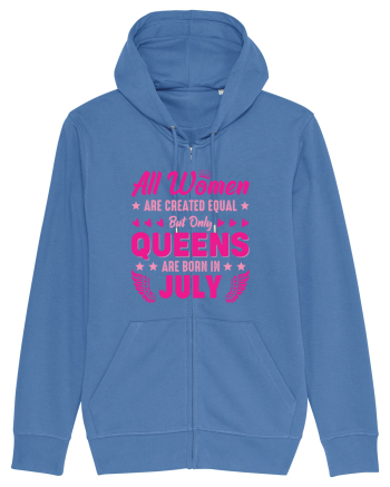 All Women Are Equal Queens Are Born In July Bright Blue