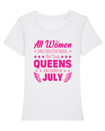 All Women Are Equal Queens Are Born In July White