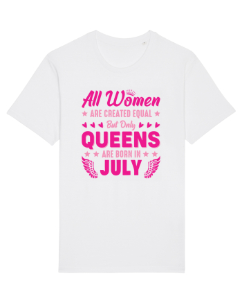 All Women Are Equal Queens Are Born In July White