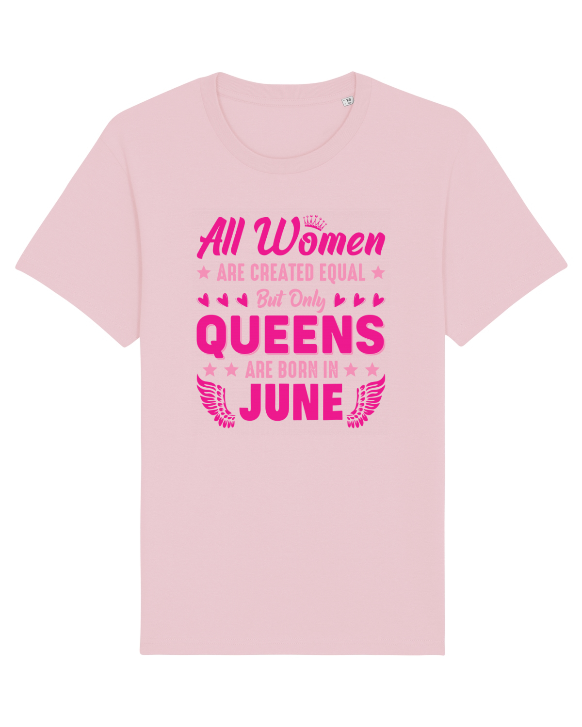 Tricou mânecă scurtă Unisex Rocker Cotton Pink