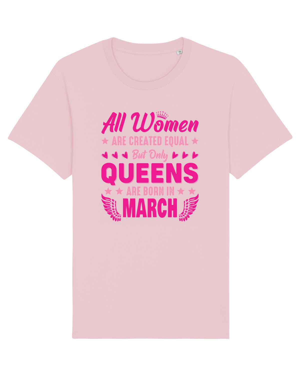 Tricou mânecă scurtă Unisex Rocker Cotton Pink
