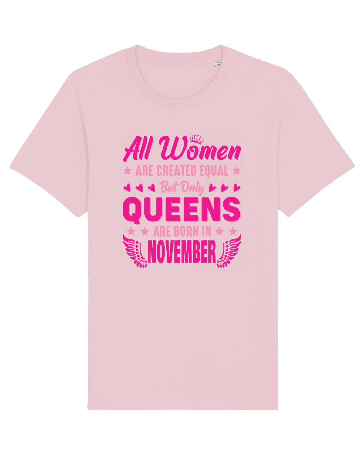 Tricou mânecă scurtă Unisex Rocker Cotton Pink