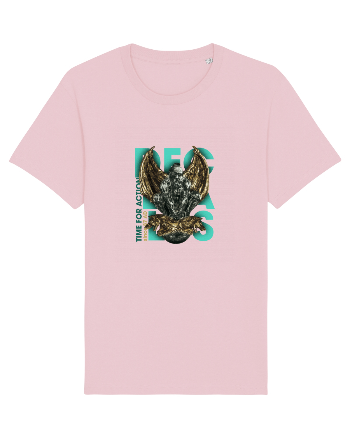 Tricou mânecă scurtă Unisex Rocker Cotton Pink