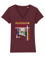 Art Tricou mânecă scurtă guler V Damă Evoker