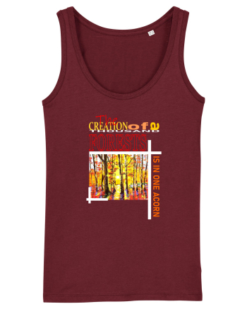Forest Landscape Burgundy