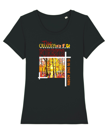 Forest Landscape Black