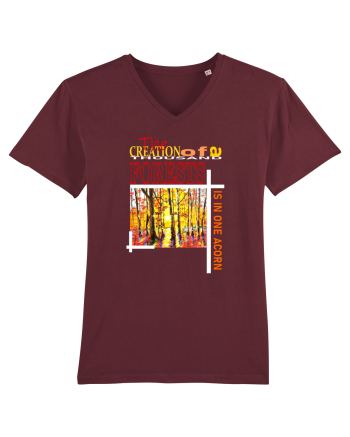 Forest Landscape Burgundy